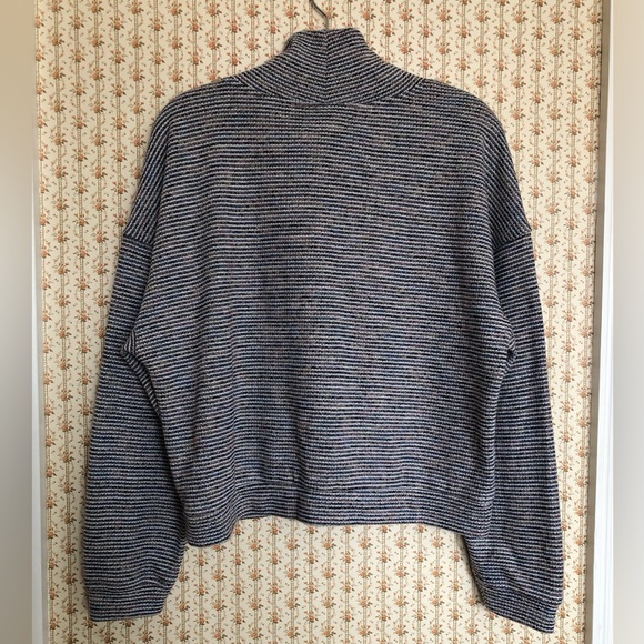 Madewell Textured Rainbow Ribbed Turtleneck Sweater | XL - Picture 8 of 10